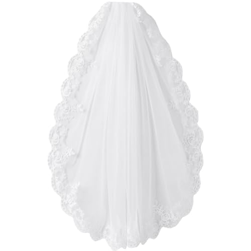 Vividsun Girl First Communion Veil Headwear For Communion Church Baptism Dress Up