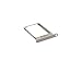 Produktbild Samsung SM-A500F, SM-A500FU Galaxy A5 Sim Halter Schlitten Kartenhalter, Card Holder Tray, Weiss, white