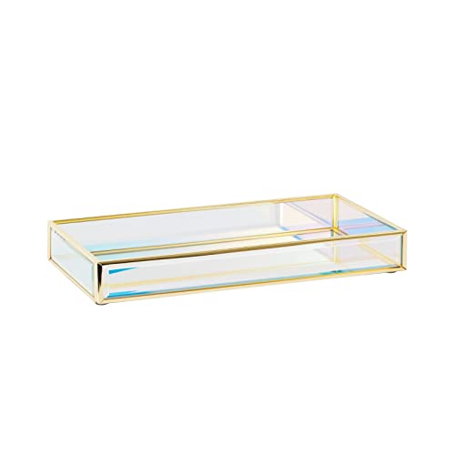 Moosy Life AB63 Aurora Borealis Dekoratives Spiegeltablett für Parfüm, Duft, Schmuck Cover