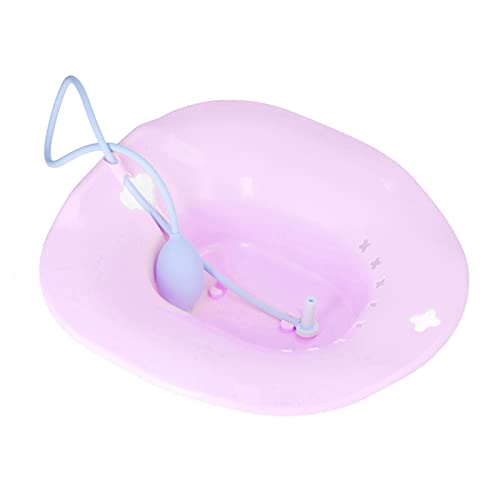 Asiento de Baño para Inodoro, Baño de Asiento sin Sentadillas Antidesbordamiento, Diseño Ergonómico para el Cuidado de las Hemorroides (Púrpura)
