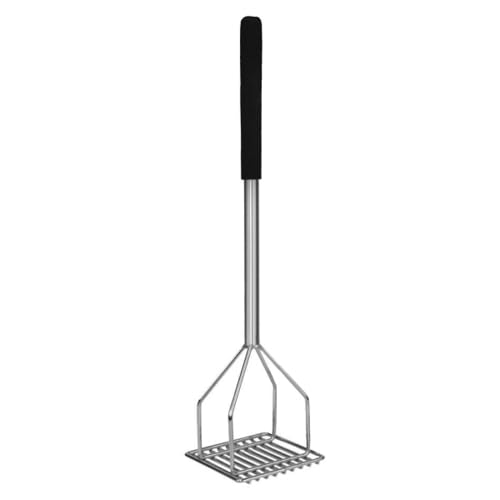 SLTMA024C Potato Masher, 24"L, Square face, Soft Grip Handle, Chrome Plated