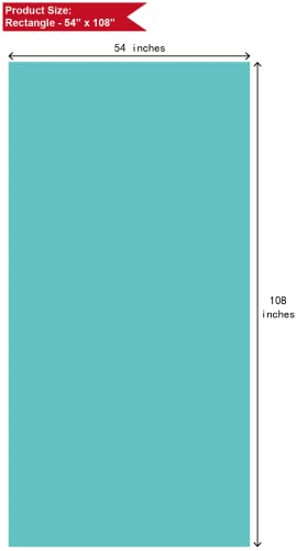 Aqua Blue Plastic Tablecloths 2 Pack Disposable Table Covers 54 X 108 Inches Baby Shower Party Tablecovers Seafoam Blue Table Cloths For Bbq Picnic Birthday Wedding Parties 8 Ft Rectangle Table Use #TOP5