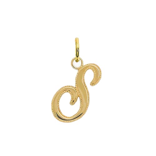Takar 14k Initial Letter Pendant