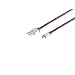 Produktbild S-Conn USB Ladekabel, USB-A-Stecker auf USB Micro B Stecker, Leder 0,90m Schwarz