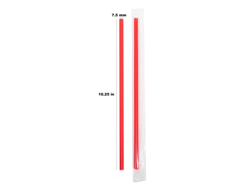 Pitillos plásticos rojos 26 cm pack 300 unidades miniatura 2