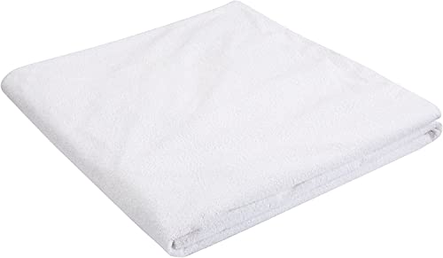 Image of Waterproof Mattress Protector Single Size 72x30 - Waterproof Terry Cotton Mattress Protector /Bed Cover Single Size Bed - White Color - Water Proof Mattress Protector for Kids Urine