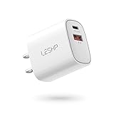 USB C Charger, LESHP 20W Type C Wall Charger, Fast Charge Multiport Power Brick Cube Replacement for iPhone 12/12 Pro Max/12 Mini/ipad/Sumsung or Other Cell Phone Smart Devices
