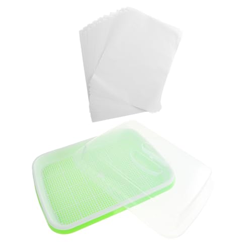 FUNOMOCYA Vassoio per Germinazione in Plastica Vassoio per Coltivazione di Microgreens E Piantine da Giardino Vassoi per Vivaio A Due Livelli
