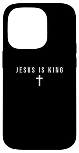 Jesus Is King Bible Religious Scripture Quote Christian Case for iPhone 14 Pro