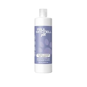 Paul Mitchell Pet Calming Lavender Mint Shampoo, Botanical-Infused Dog Shampoo, 16.9 fl oz