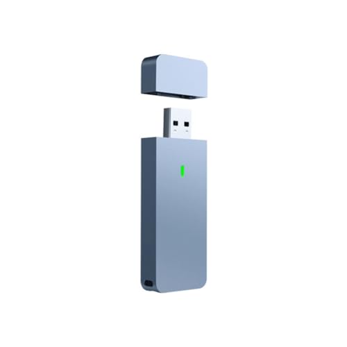 Jenalinng USB 3.2 Gen2 10 Gb/S M. 2 NVME 2230 2242 SSD - Caja externa USB para M2 2230 2242 NVMe SSD color gris plateado