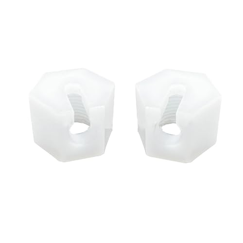 Juego de 2 tuercas de repuesto de aluminio para tuercas de fijación de nueces de aluminio para oficina de cristal 1.0 y 2.0