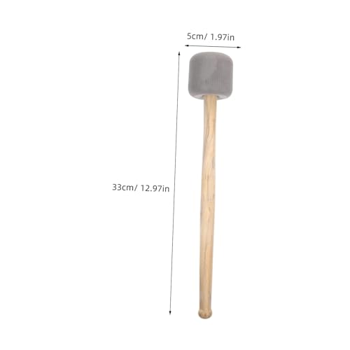 Baquetas de madera para bombo gris 33 cm miniatura 2