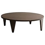 システムK テーブル ちゃぶ台 木製 天然木 折れ脚 丸型テーブル 和風 開梱設置サービス ウェンジ 円形120cm