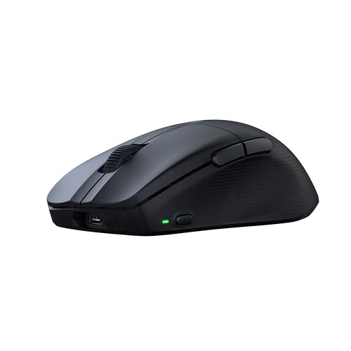 Image of Turtle Beach Pure Air Wireless RGB Gaming Mouse, Ultra-Light 54g Ergonomic Design, 26000 DPI Optical Sensor, 125-Hour Rechargeable Battery, Dual Wireless + Bluetooth, Titan Optical Switches - Black