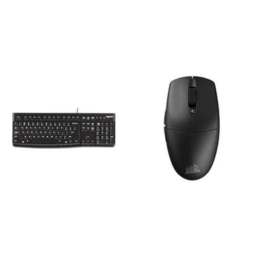 Logitech K120 et Corsair M55 pack clavier souris pour le télétravail et le jeu à la maison