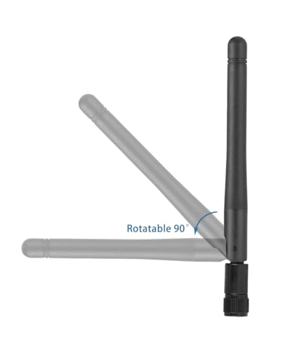 Vecys 2PCS Dual Band WiFi Antenna 2.4GHz 5GHz 5.8GHz 1.5dBi MIMO RP-SMA Male Antenna for WiFi Router Wireless LAN Card PCIe Card Router Video Surveillance Monitor - Image 2
