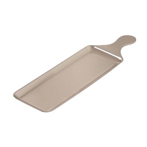 Montesy Multipurpose Stainless Steel Kitchen Plate Rectangular Dinner Plate Serving Plates Suitable for Cooking Enthusiasts