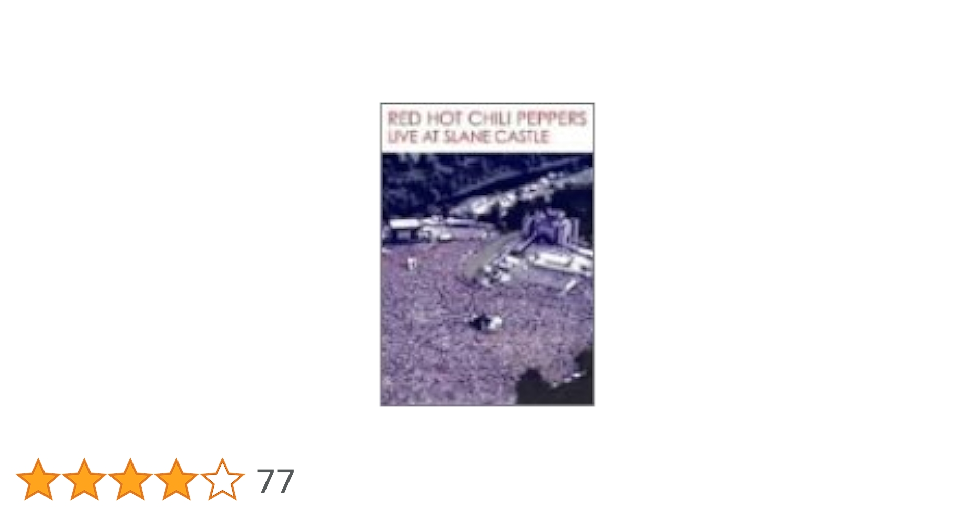 ライヴ・アット・スレーン・キャッスル2000 [DVD] Red Hot Chili Peppers – Live At Slane Castle – DVD (DVD