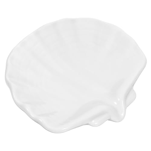 Alipis jabonera de Concha estaño Lata de jabón dispensador de jabón de Manos jabón para Platos Pararse seco baño cerámico Lavabo jabonera de Escritorio jabonera doméstica cerámica