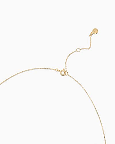 gorjana - Evil Eye Pendant Necklace - 18K Gold Plated - Adjustable Link Chain wITH White CZ and London Blue Nanogem Talisman - Perfect for Layering - Long-Lasting3