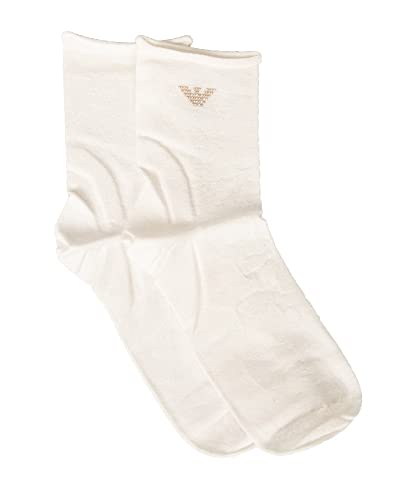 Chaussettes femme Emporio Armani en viscose douce sans élastique fabriquées en Italie