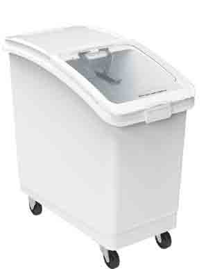 120 Litre Food Material storage Ingredient Bin - White by Chabrias Ltd