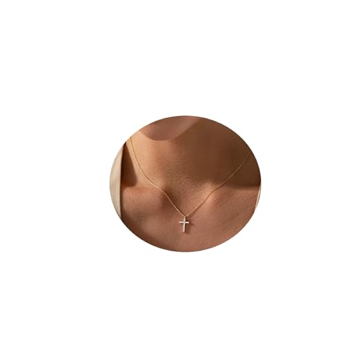Collner Cross Necklace for Women 14K Gold Filled Cross Necklace Pendant Dainty Choker Necklace for Women Trendy Jewelry Gifts for Women - Main Image