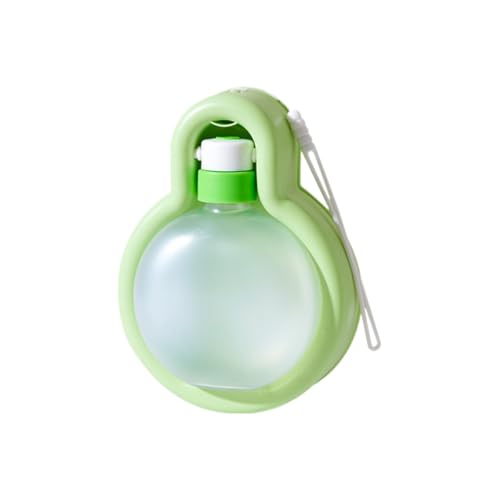 Botella de agua para perros, práctica botella de agua a prueba de fugas, capacidad de 350 ml. Ideal para perros en paseos al aire libre y viajes. (verde, 12 onzas)