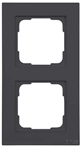 OPUS® 55 Kubus Abdeckrahmen Ausführung 2-fach, Farbe anthrazit-seidenglanz
