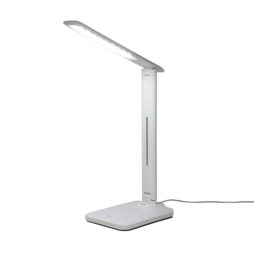 Lampe de bureau pliable TEKLED tactile et variable avec chargeur USB