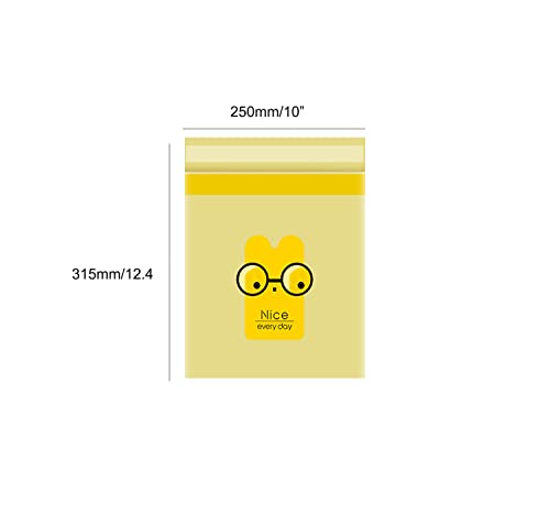 Image of 75pcs Car Trash Bags Disposable (Yellow Cartoon)