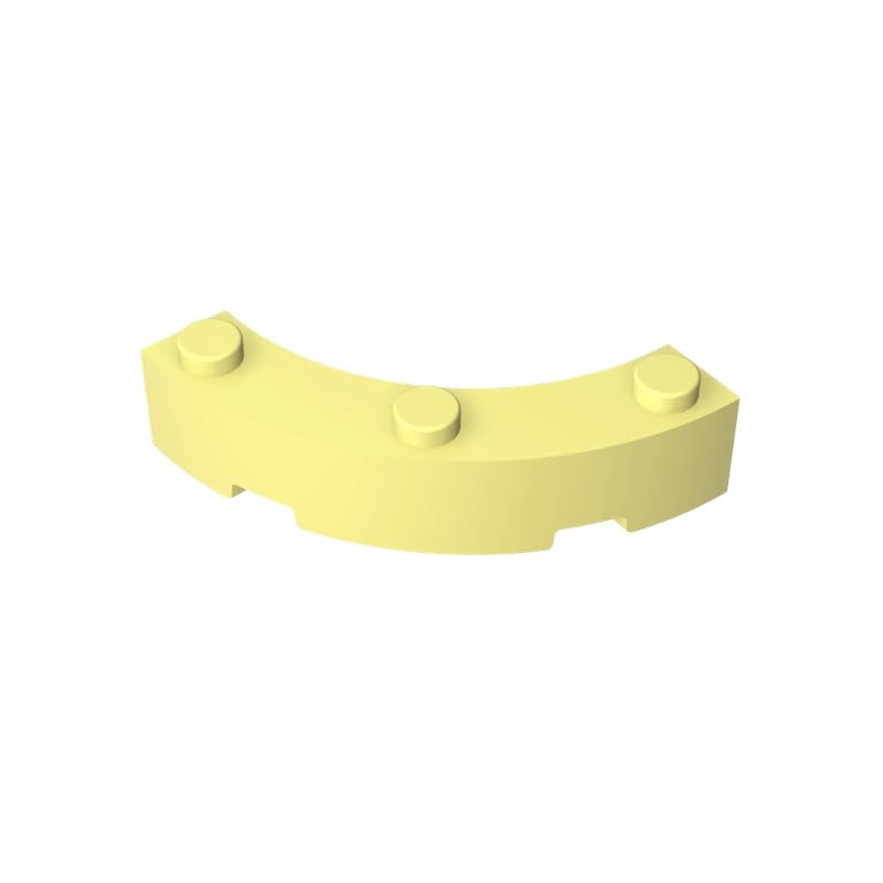 48092 Round Brick Round Corner 4x4 Macaroni Wide with 3 Studs, 50 PCS โ image 1