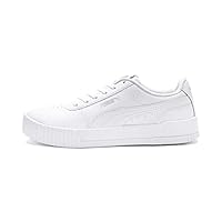 PUMA Carina L Women's Sneakers, Puma White-puma White-puma Silver, 8.5 US [Warehouse]