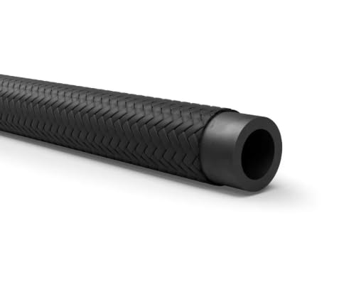 Hose World Black Polyester Braided Nitrile Fuel Tubing - Used In Automotive Applications For The Delivery Of Diesel And Unleaded Petrol (E10) In Vehicle Fuel Systems. **Price Per Metre** (3Mm)