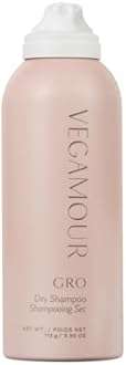 VEGAMOUR GRO Dry Shampoo, Volumizing Dry Shampoo Spray Formulated Without Benzene, Supports Thicker Fuller Looking Hair, Natural Citrus Scent