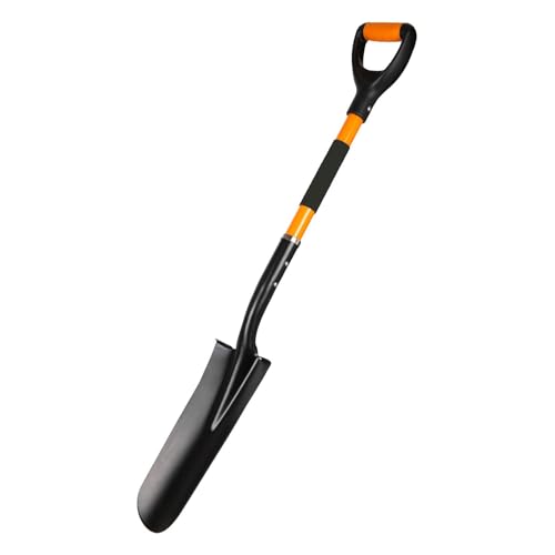 Spade Shovel Transplanting SpadeDrain Spade Spade Shovels for Digging Sharp Shooter Shovel or Spade D-Grip Fiberglass Handle Heavy Duty (Drain Spade)