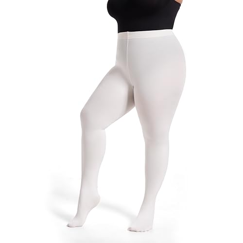 Image of Frola Plus Size Fleece Lined Tights Women Winter Warm Thermal Tights, 11+ Colors High Waisted Opaque Pantyhose