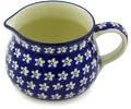Polmedia Polish Pottery Pitcher - Daisy Patch Pattern Handmade in Boleslawiec Poland by Ceramika Artystyczna + Certificate of Authenticity