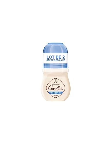 Rogé Cavaillès déodorant Anti-traces Absorb+ 48h roll-on lot de 2x50ml