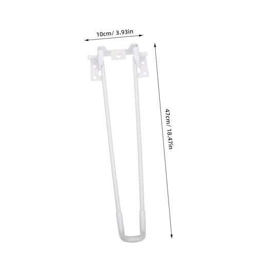 Pieds de table pliables blancs pour aménagement et modification DIY - 3