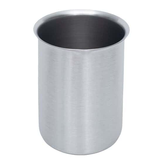 Cole-Parmer Stainless-Steel Griffin-Style Beaker with Easy-Pour Rim, 4000 mL