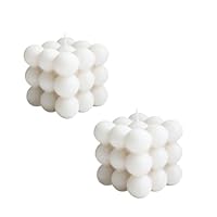 Weenwill Duftkerze in Würfelform,2 stück Bubble Kerze Handgefertigt Sojawachs Kerzen Aromatherapie Kerzen Natürlich und Wohlriechend Asthetische Kerze für Dekoration Aesthetic