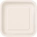 14 Count Square Dinner Plates, 8 3/4-Inch, Ivory