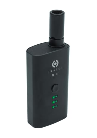 CRATER MINI V2 Dry Herb Vaporizer (2026 Edition), tragbarer Verdampfer, USB-C Schnellladung, Vibrationsalarme, verbesserte Luftzirkulation, Keramikofen