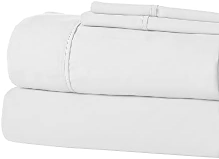 Modern Threads Soft Microfiber Solid Sheets - Luxurious Microfiber Bed Sheets - Includes Flat Sheet, Fitted Sheet with Deep Pockets, & Pillowcases White King