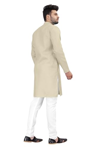 Image of trustous Mens straigth Solid Kurta Pyjama Set Combo in 100% Cotton with 16 Colour Option and Size are XS to 3XL for (Birthday,Wedding, Ceremony, Casual, Engagement)