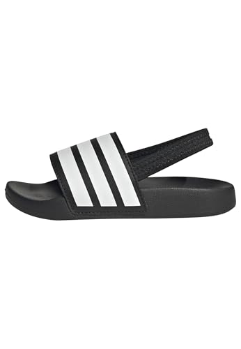 adidas Adilette ESTRAP Slides Children, SE DESLIZA, Core Black/Cloud White/Core Black, 34 EU
