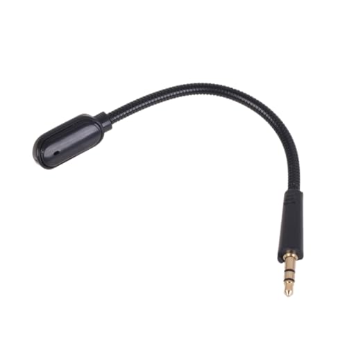 Earphone Microphones 3.5mm Male 3-Section Mic Boom with Sponge Cover for Barracuda X Headphone Replacement Part