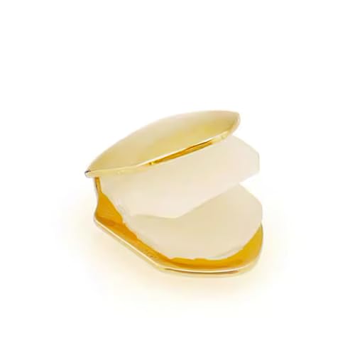 Plated Hip Hop Teeth Grillz Caps,Comes with Adhesive and Tweezers,Hip Hop Mouth Grills with Adhesive Beads Party Accessories for Men Women